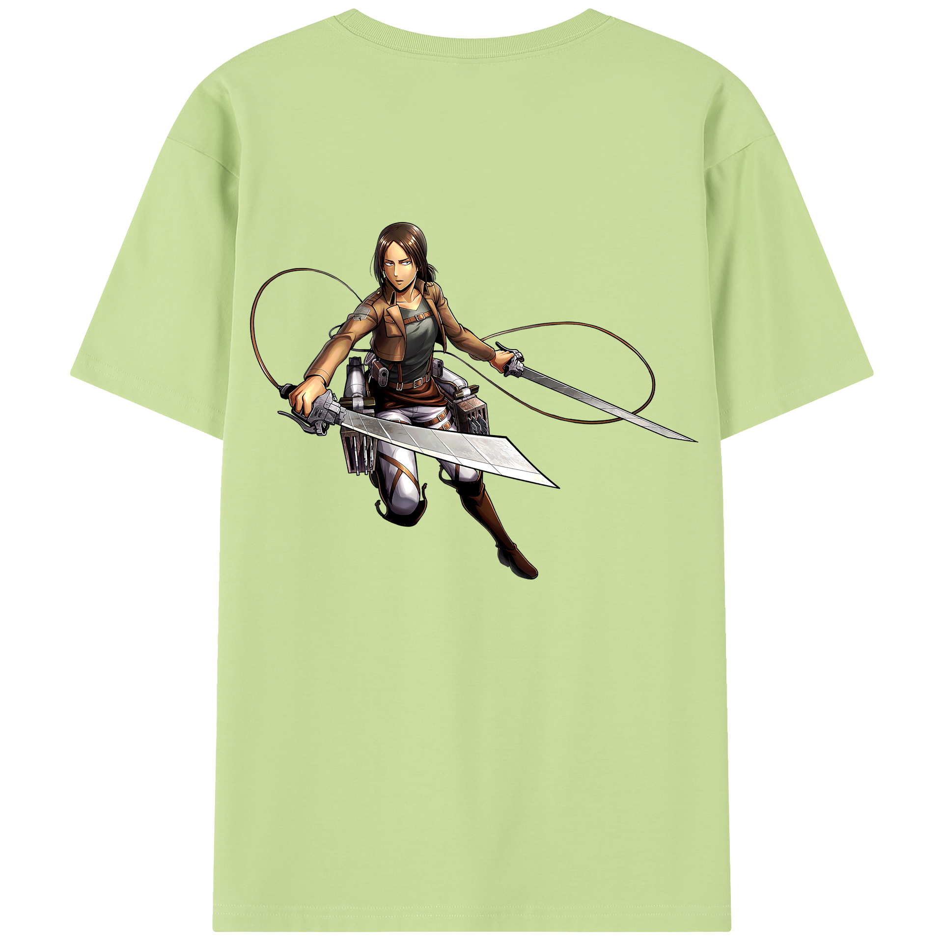 （画像用） 進撃の巨人 Attack on Titan 綿100％半袖Tシャツ（背面プリント）